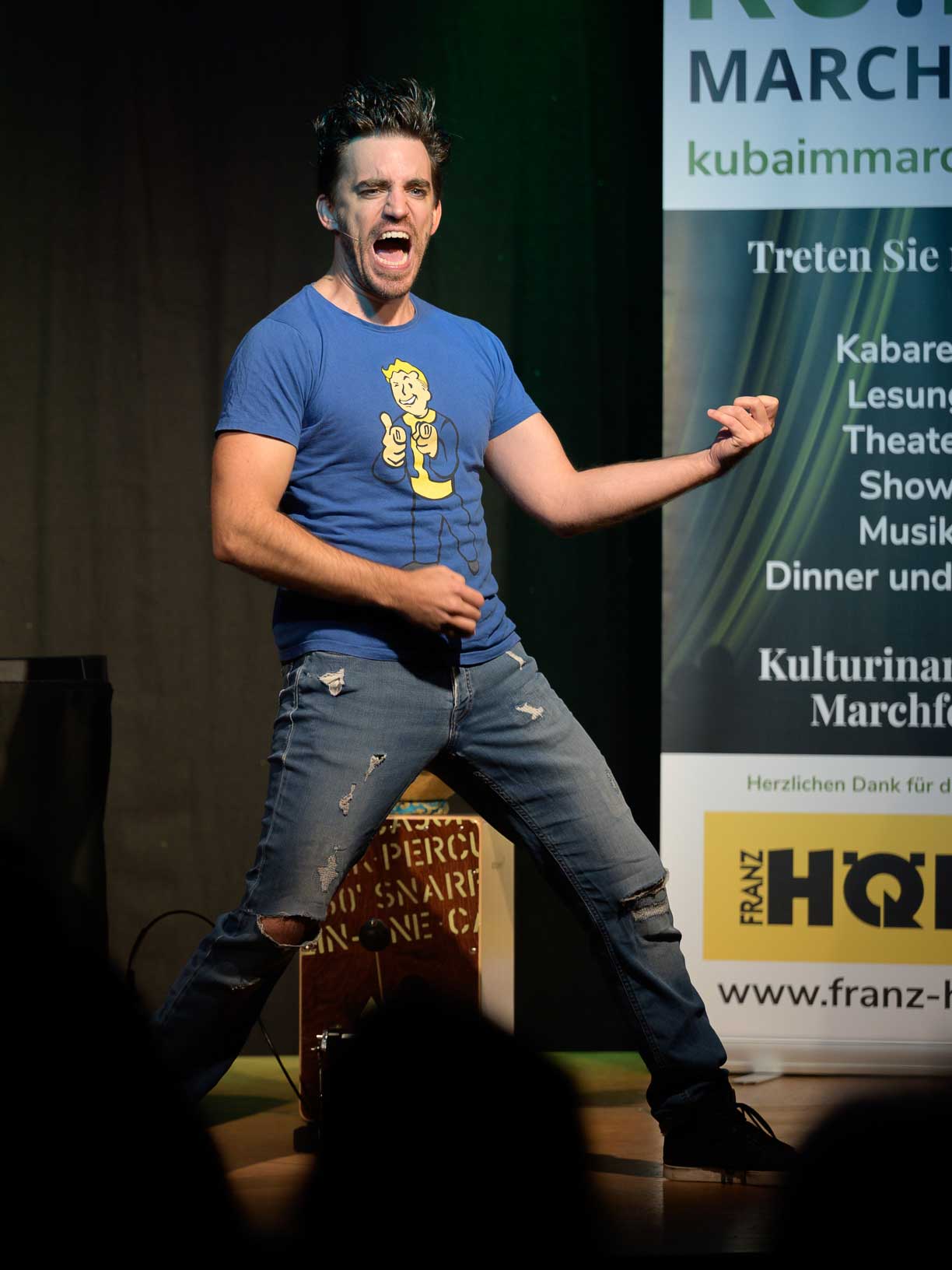 Bernhard Viktorin auf der KU.BA Bühne