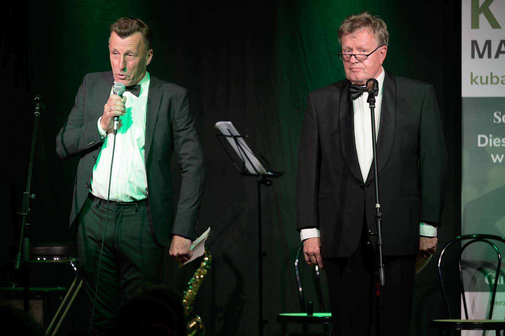 Pepi Hopf und Hannes Vogler auf der KU.BA Bühne Pepi Hopf und Hannes Vogler auf der KU.BA Bühne