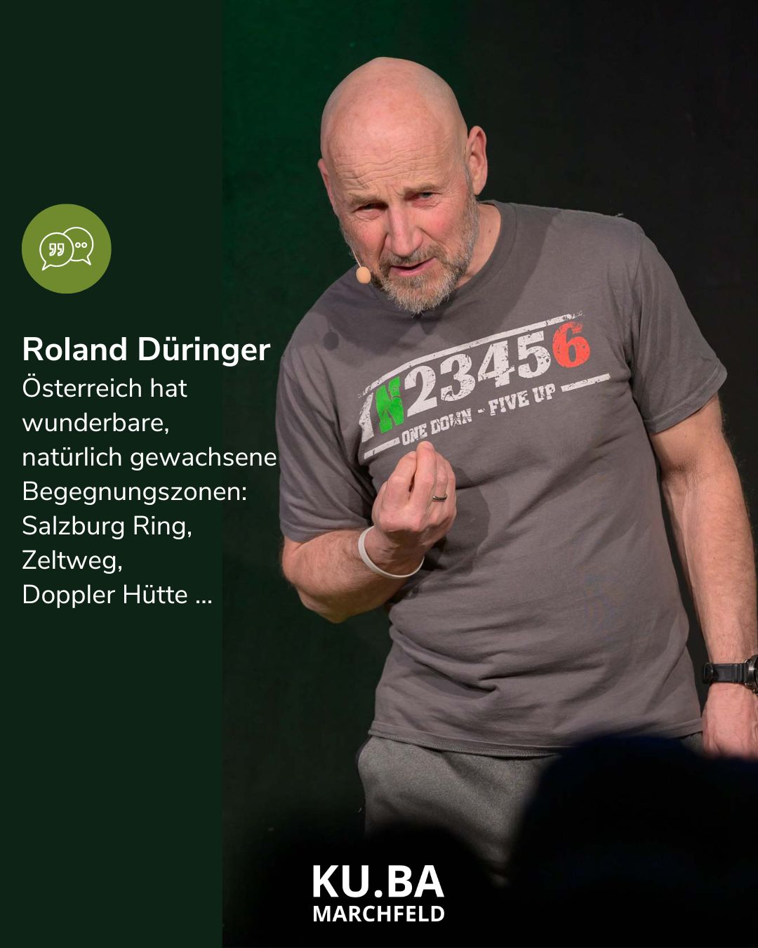 Roland Düringer über Begegnungszonen