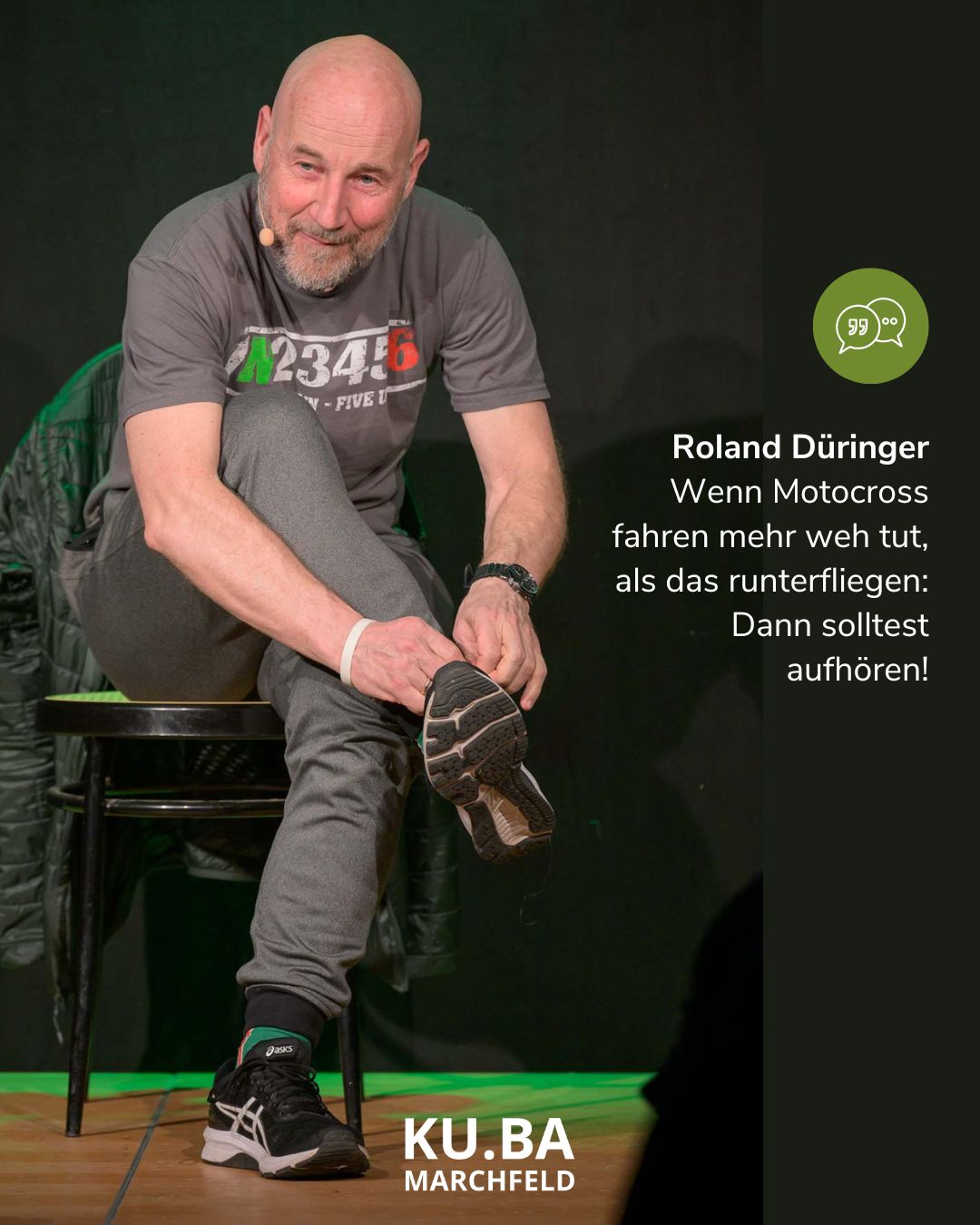 Roland Düringer auf der KU.BA Bühne Roland Düringer auf der KU.BA Bühne
