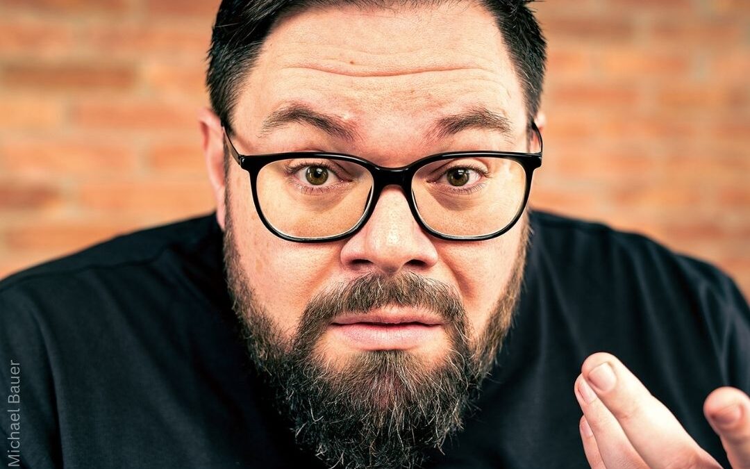 Heidelbeerhugo mit seinem Programm am Stadtrand von Wien