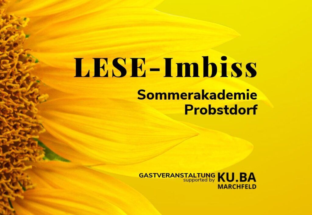 Leseimbiss der Sommerakademie Probstdorf