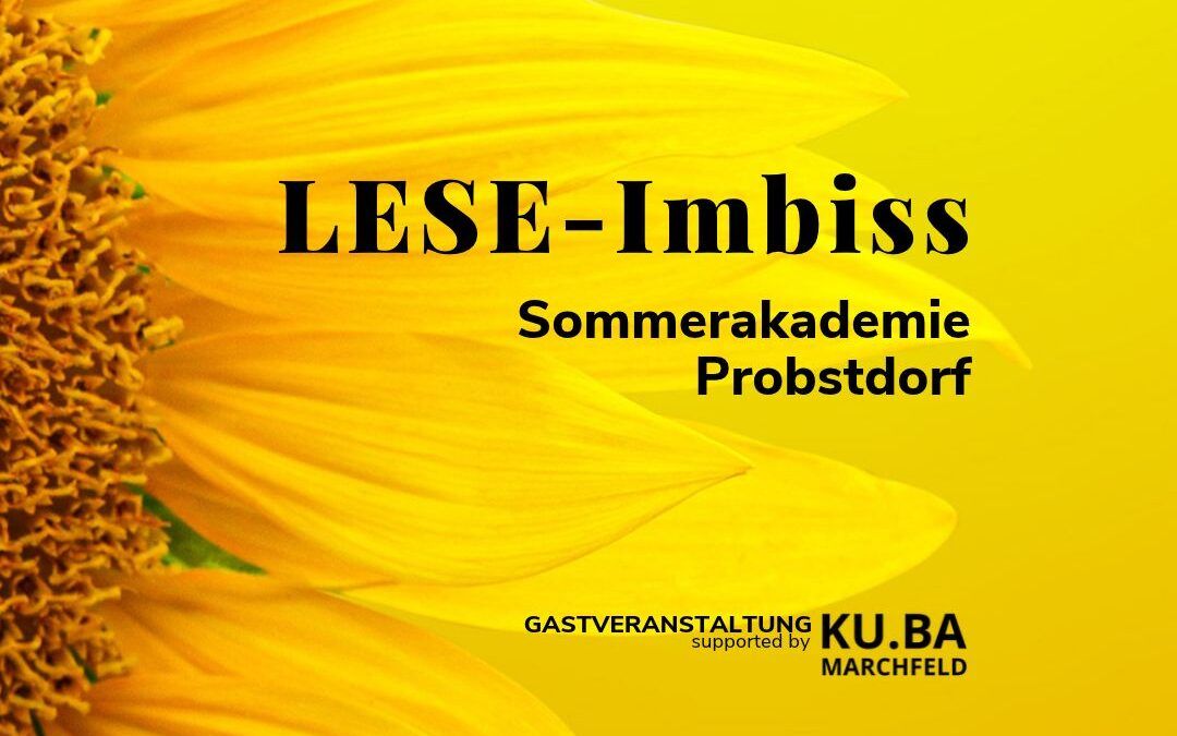 Leseimbiss der Sommerakademie Probstdorf